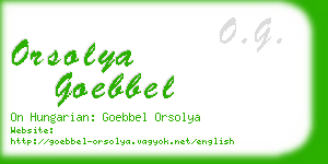 orsolya goebbel business card